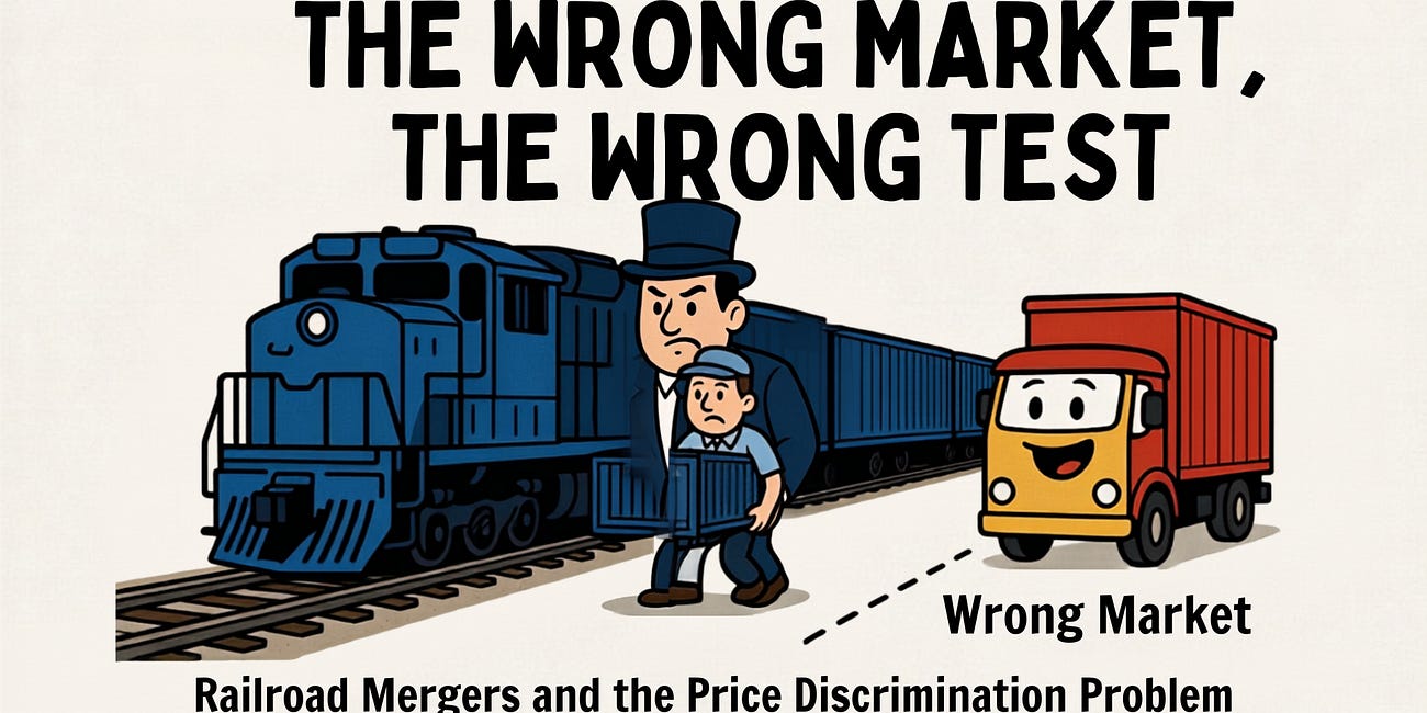 The Wrong Market, The Wrong Test: Railroad Mergers and the Price Discrimination Problem