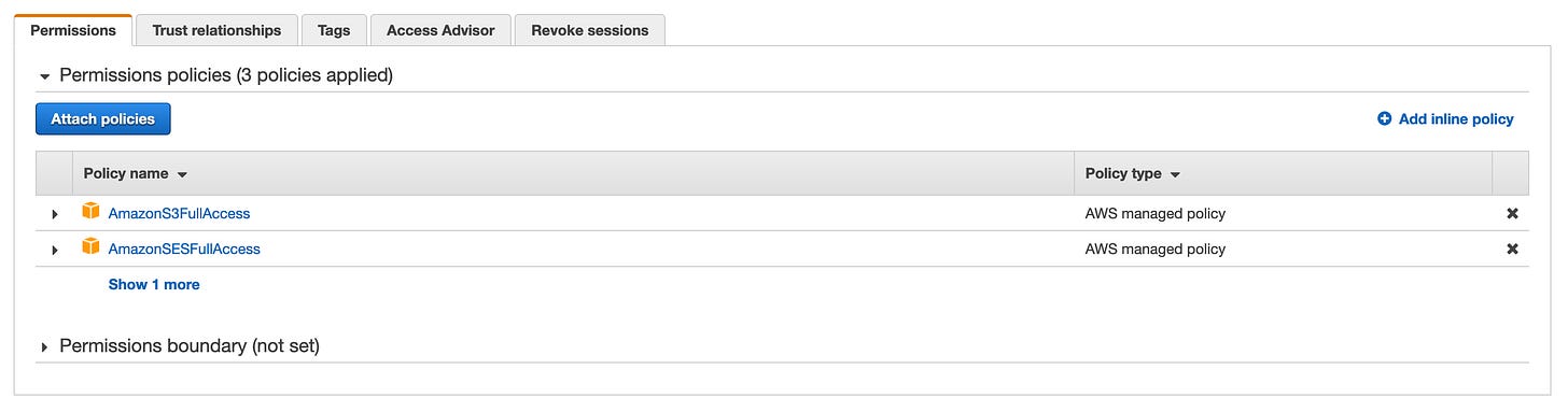 Role permissions Role permissions