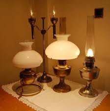 Edwardian Candle and Oil Lamps ...