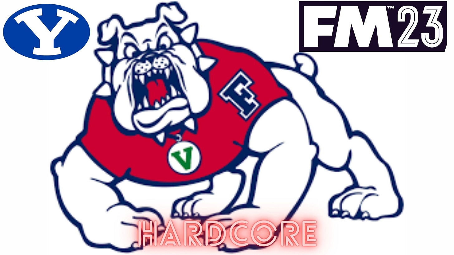 Football Manager 2023 BYU Hardcore