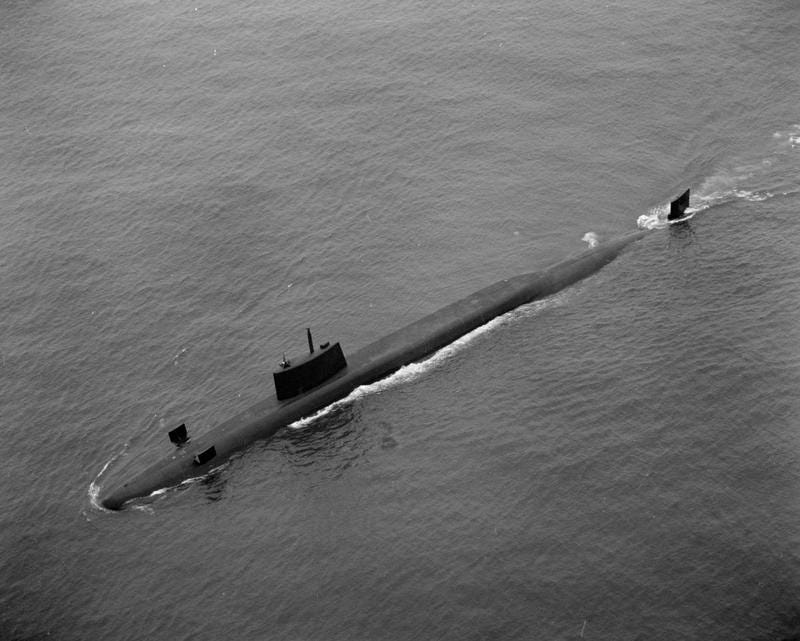 Image of HMS Resolution breaking the surface of the sea Image of HMS Resolution breaking the surface of the sea