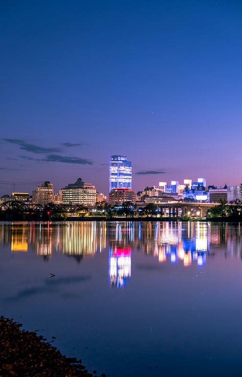 Albany is on the east-central part of the state on the west bank of the Hudson River