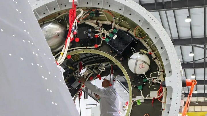 The Kinetica-1 Y14 vehicle in production at CAS Space's Guangzhou factory.