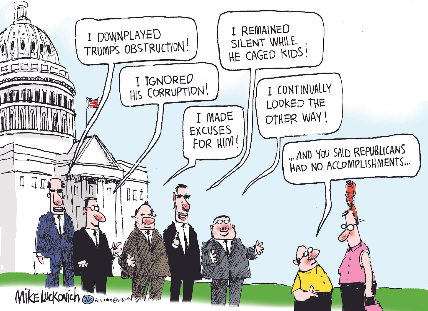 Political Cartoon U.S. GOP Trump excuses cages children ignored corruption | The Week Political Cartoon U.S. GOP Trump excuses cages children ignored corruption | The Week