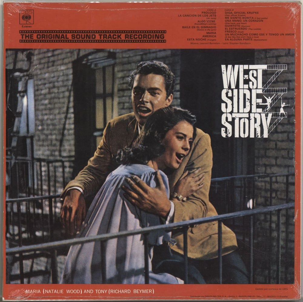 Leonard Bernstein West Side Story Spanish Vinyl LP