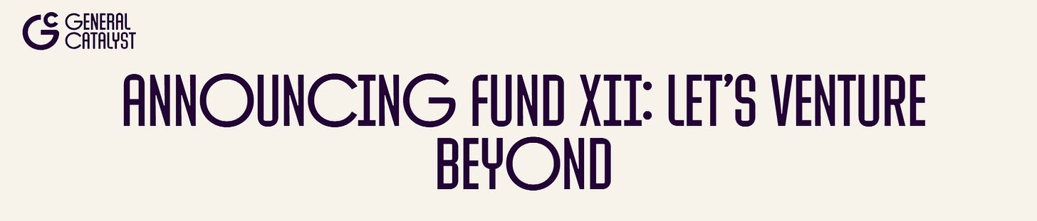General Catalyst banner announcing Fund XII and the firm’s shift toward long-duration, evergreen venture strategies. General Catalyst banner announcing Fund XII and the firm’s shift toward long-duration, evergreen venture strategies.