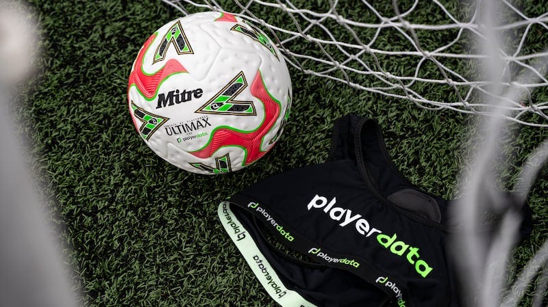 PlayerData is expanding its product suite to include a connected ball technology, such as this one developed with Mitre.