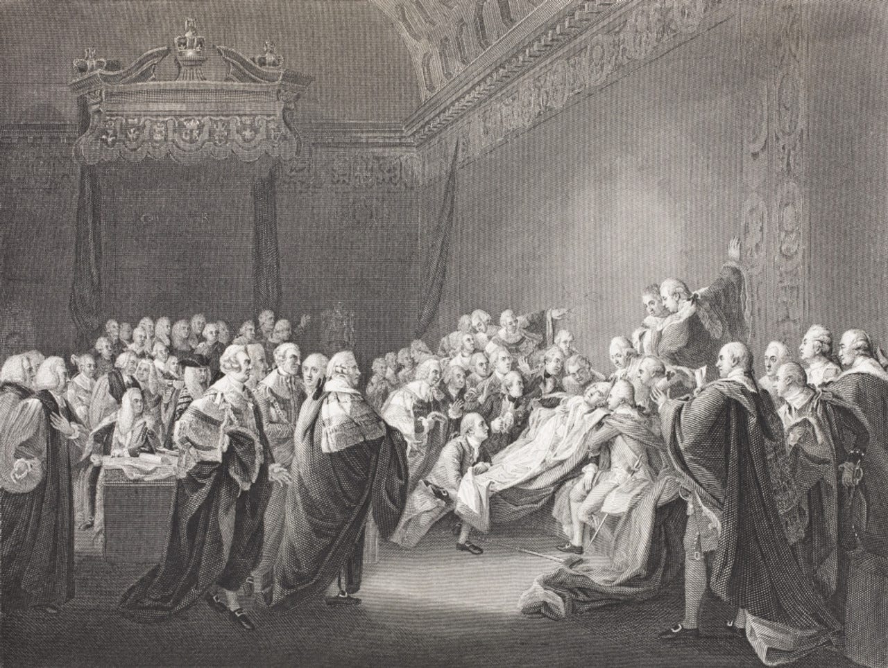 Death Of Chatham. William Pitt, 1St Earl Of Chatham 1708 - 1778. British Whig Statesman. From The Book Gallery Of Historical Portraits Published C.1880. PosterPrint - Item # VARDPI1856177 - Posterazzi Death Of Chatham. William Pitt, 1St Earl Of Chatham 1708 - 1778. British Whig Statesman. From The Book Gallery Of Historical Portraits Published C.1880. PosterPrint - Item # VARDPI1856177 - Posterazzi