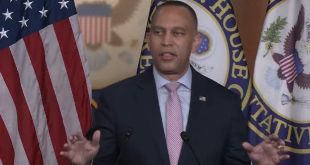 Moderate Republicans Join With Hakeem Jeffries To Cripple Mike Johnson's Speakership