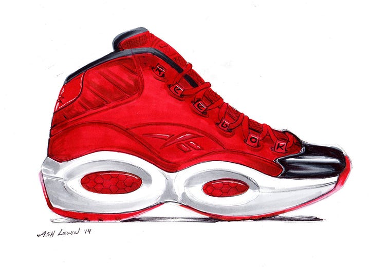 Reebok Question Concept Colorways - Fame, Ruby, and Homage