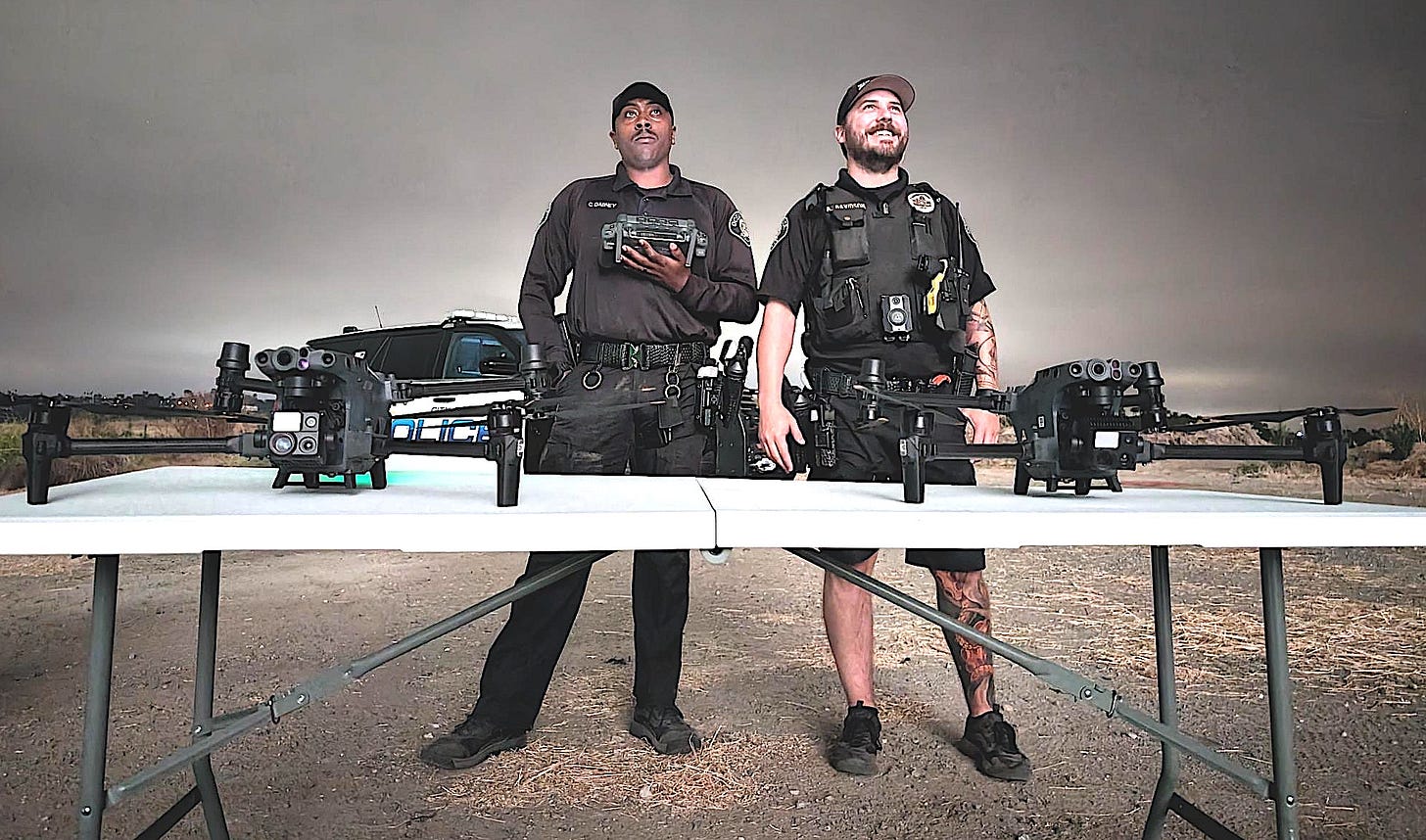 The Oceanside Police Department begins a new drone pilot program in downtown and South Oceanside in hopes of faster response times, better policing and more. Photo courtesy OPD