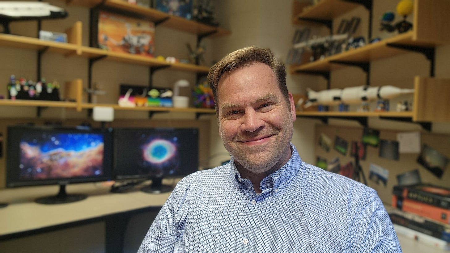 Andrew Vanden Heuvel in his office