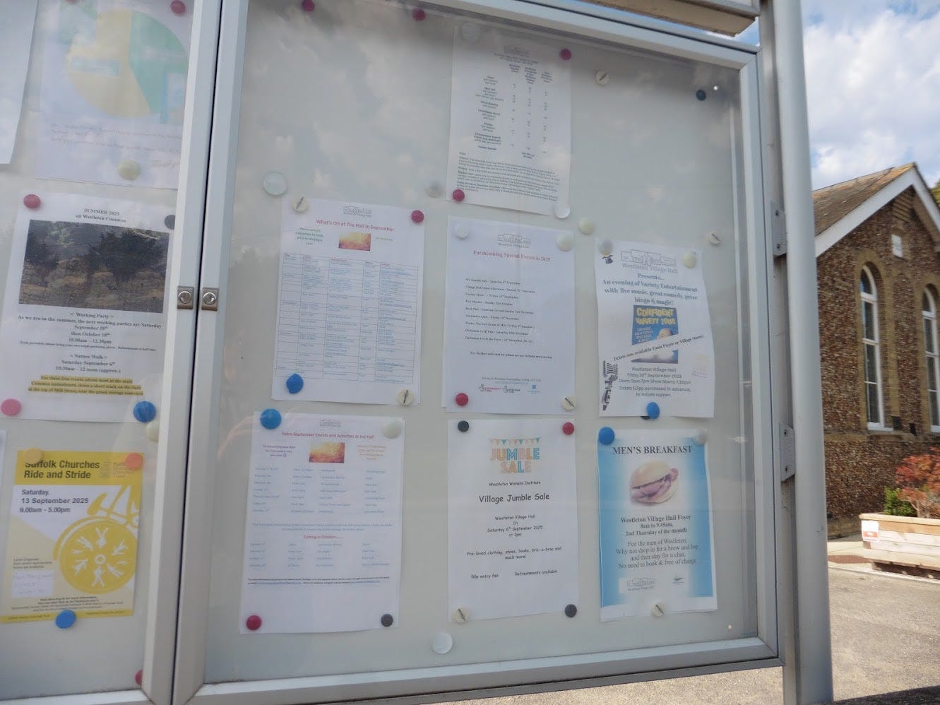 a noticeboard, by Terry Freedman