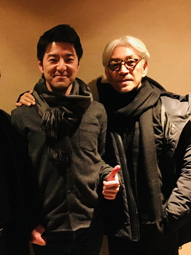 Me and Mr. Ryuichi Sakamoto in 2017