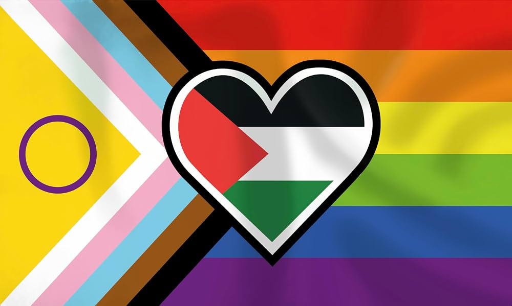 Progressive Gay Pride LGBT PALESTINE FLAG 5FTX3FT with Eyelets : Amazon.co.uk: Garden Progressive Gay Pride LGBT PALESTINE FLAG 5FTX3FT with Eyelets : Amazon.co.uk: Garden