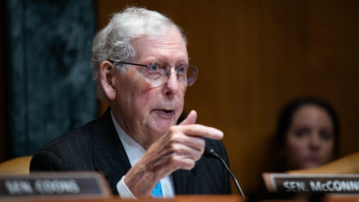 A man was seen at Mitch McConnell's Washington, D.C., home. A man was seen at Mitch McConnell's Washington, D.C., home.