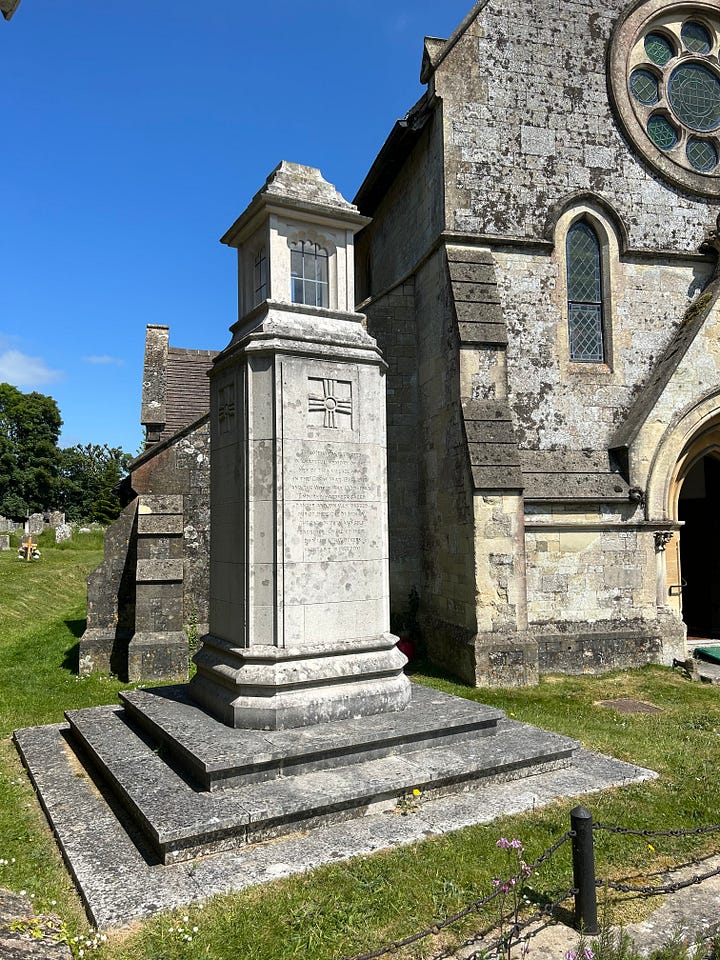 4 photos showing St John the Baptist Church, Hindon, Wiltshire