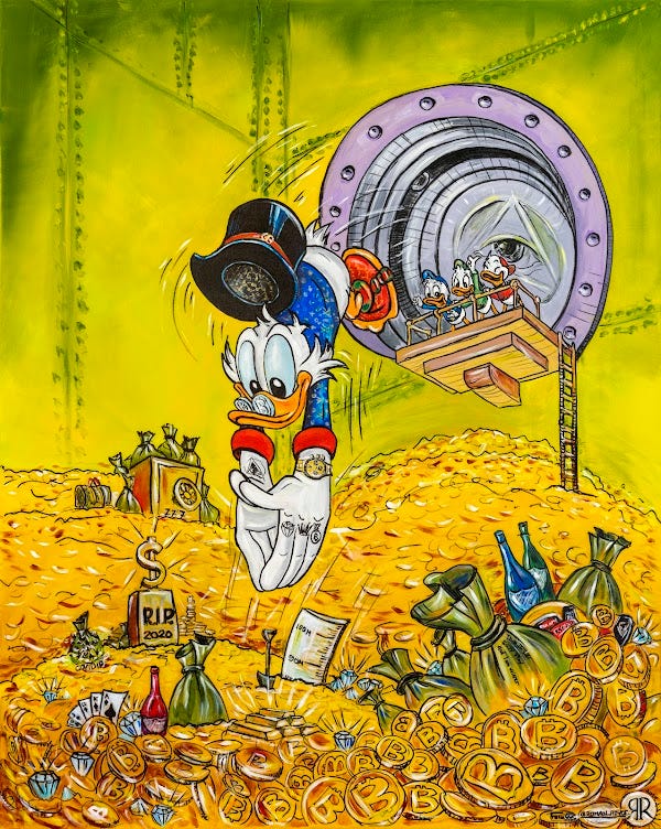 Scrooge McDuck Vault - Roman Royce NFT's Art | OpenSea