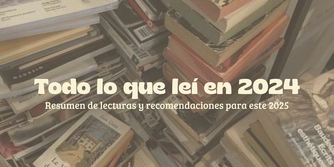 Todo lo que leí en 2024
