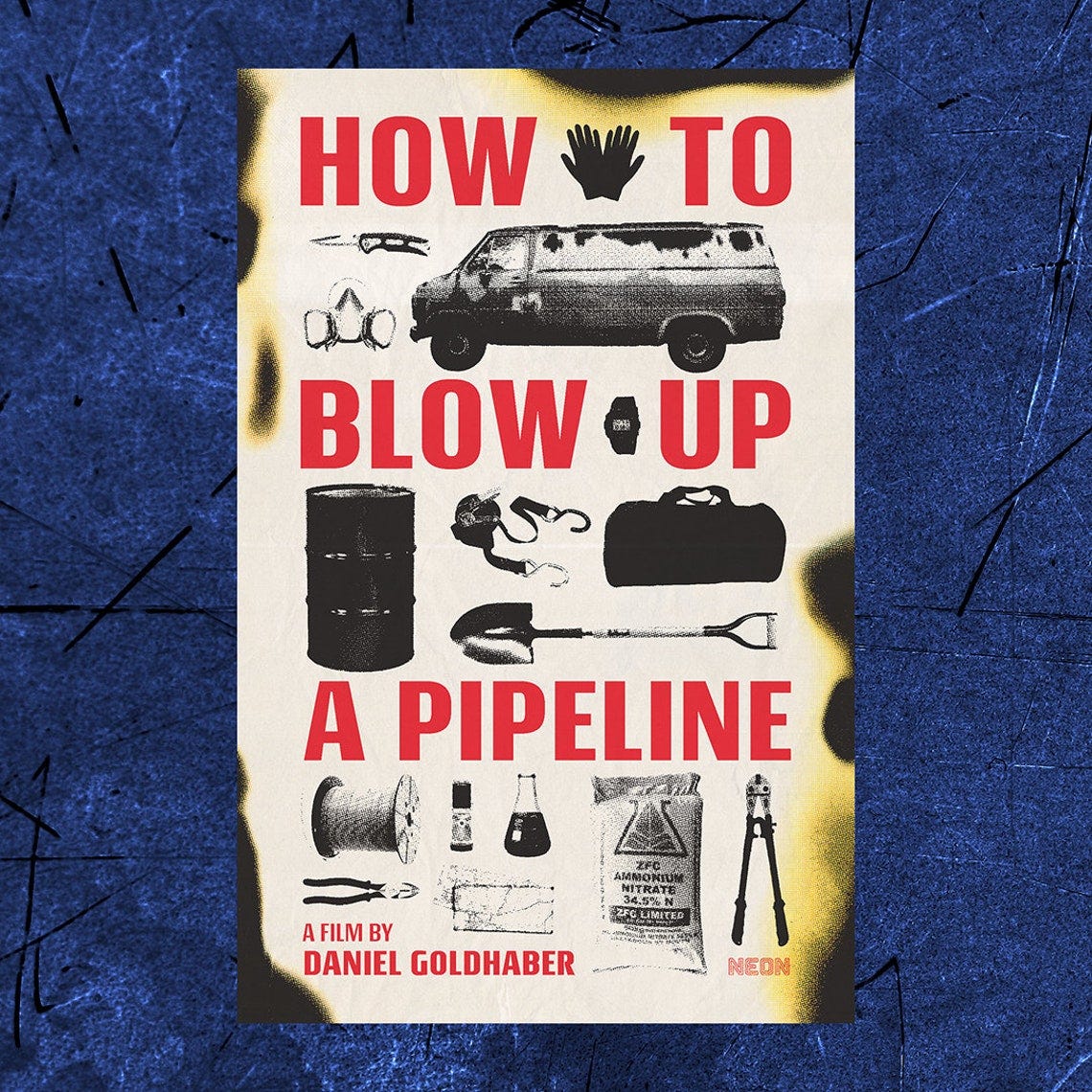 How To Blow Up A Pipeline 2023 NEON Collection Style Movie Poster DIGITAL DOWNLOAD image 2