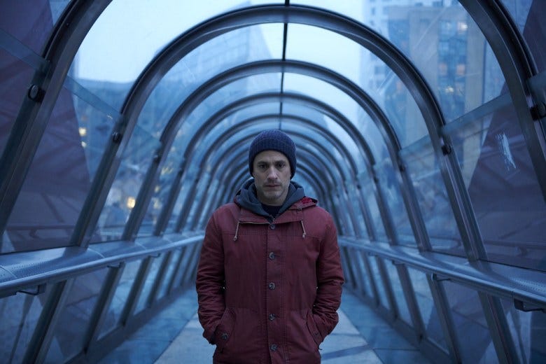 Gael García Bernal in "Another End." (Photo by Marie Camille Orlando)