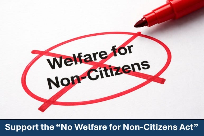 ACTION ALERT: Tell Congress to Stop Providing Welfare to Non-Citizens