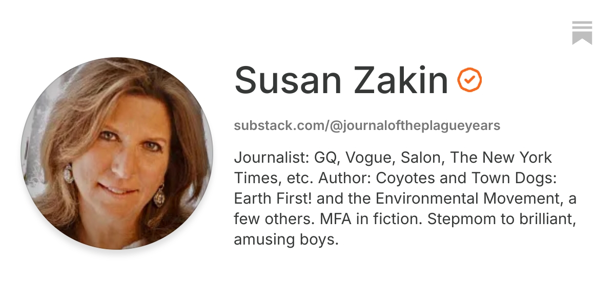 Susan Zakin | Substack