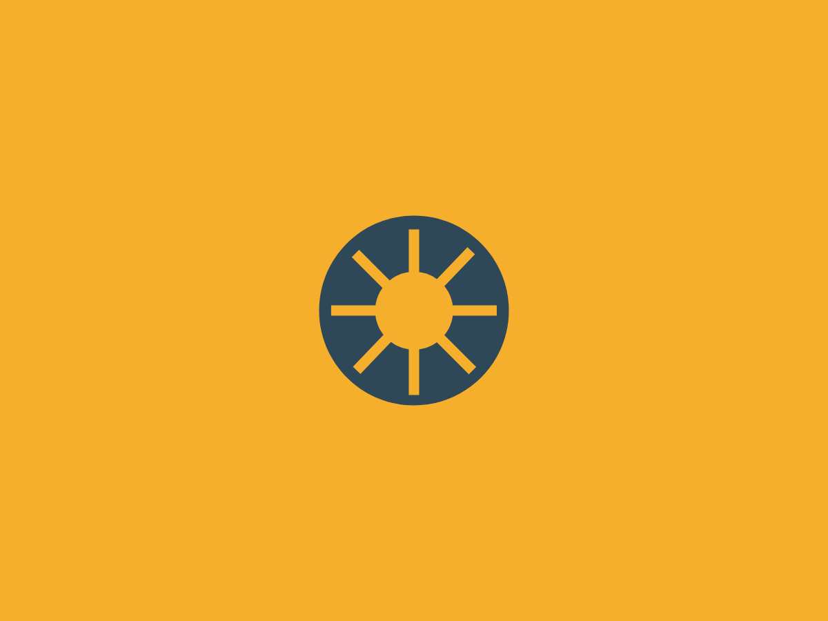 yellow background with a blue flywheel in the middle yellow background with a blue flywheel in the middle