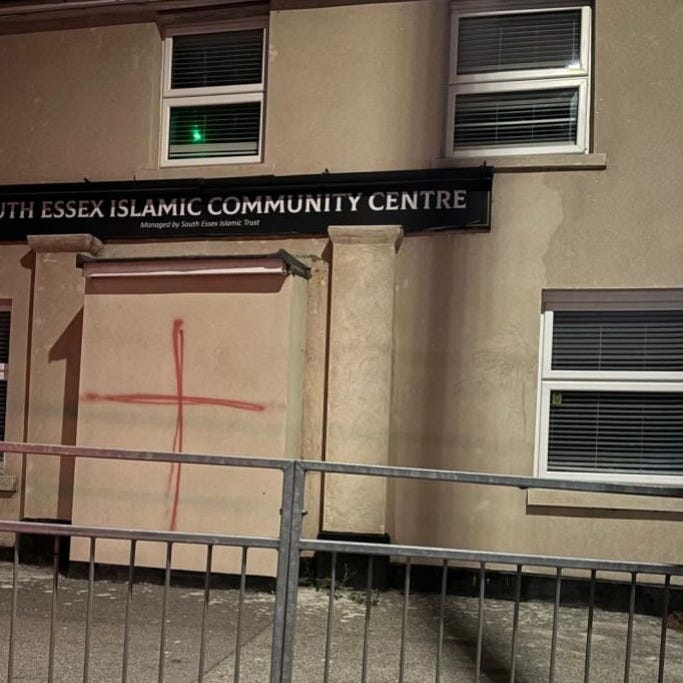 Mosque vandalised Mosque vandalised