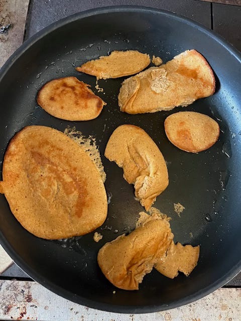 Broken pancakes 