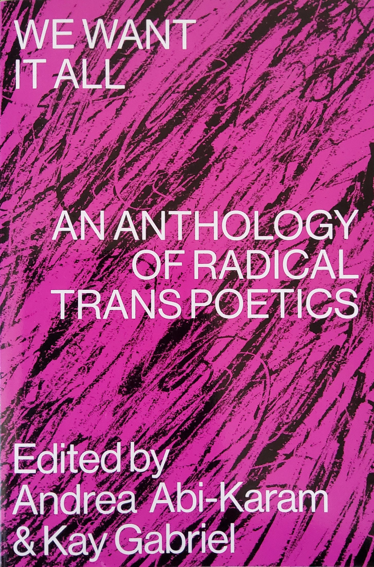 We Want It All, edited by Andrea Abi-Karam and Kay Gabriel – Gender ...