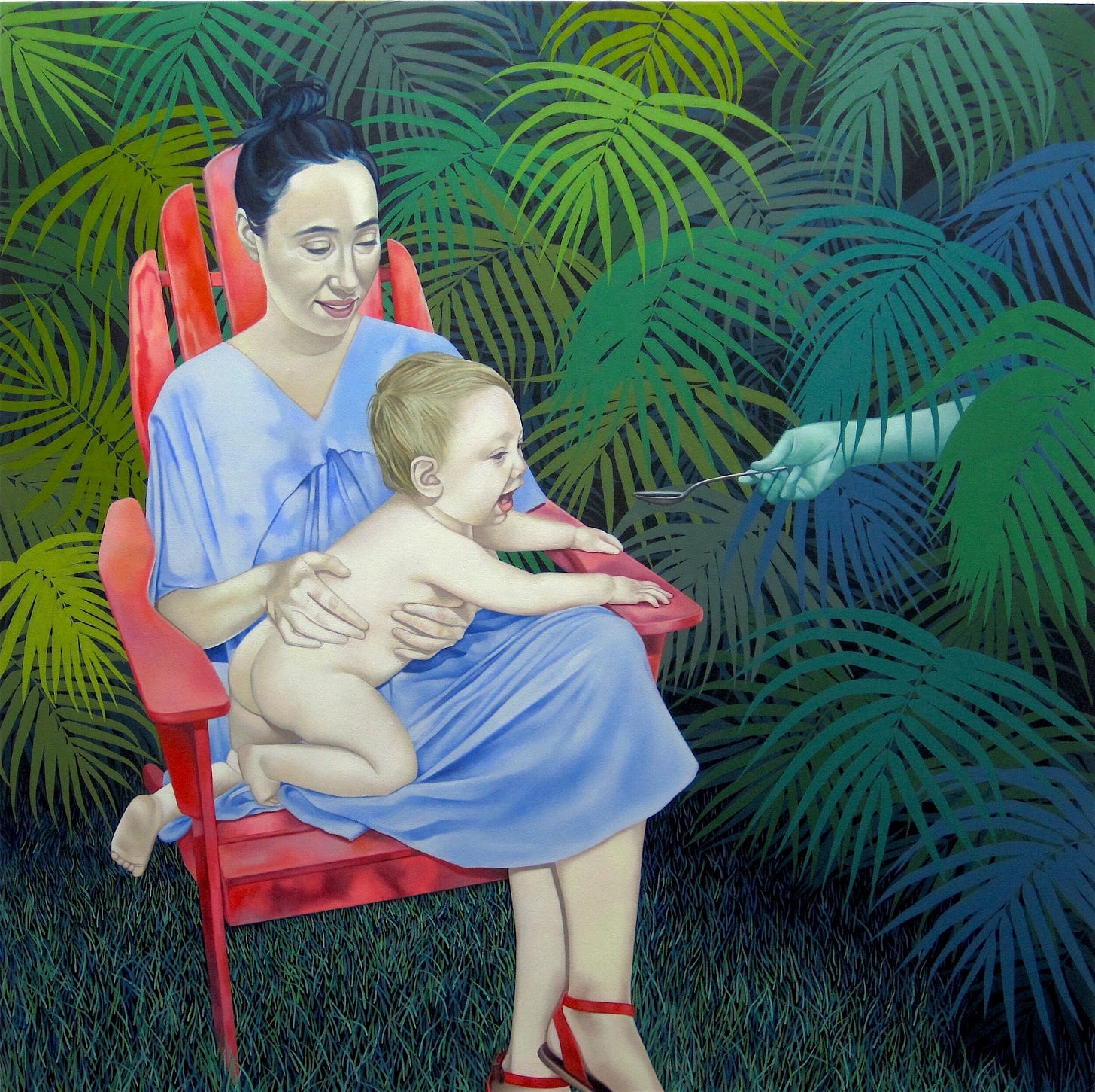 "Lovely, Dark, and Deep", oil on canvas, 36"x36", 2017 "Lovely, Dark, and Deep", oil on canvas, 36"x36", 2017