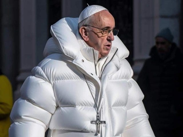 AI image of Pope Francis in a puffer jacket fooled the internet and experts  fear there's worse to come