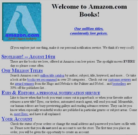 Image result for amazon first website Image result for amazon first website