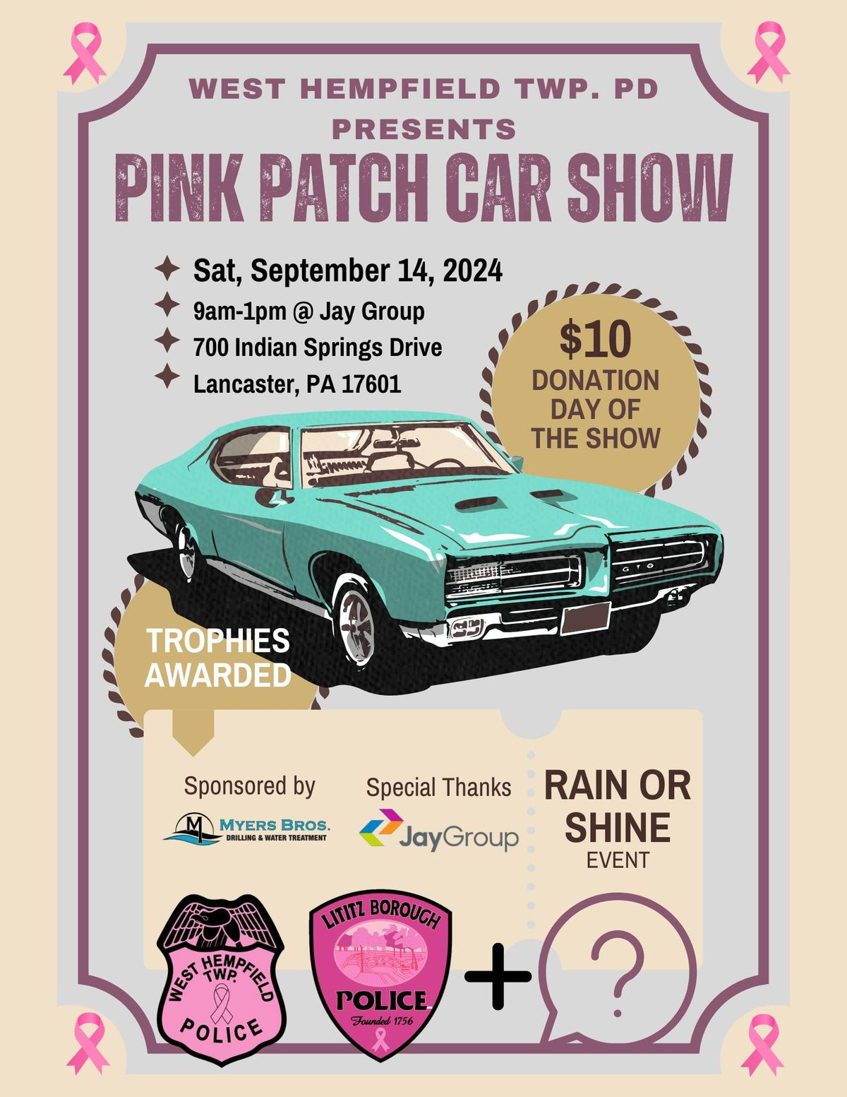 Pink Patch Car Show, 14 September | Event in Mountville | AllEvents.in