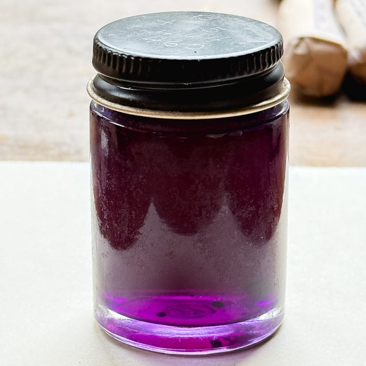 Antique Violet Ink in Jar
