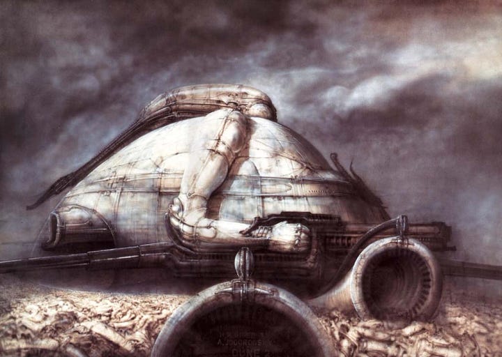 H. R. Giger concept art for Jodorowsky's Dune