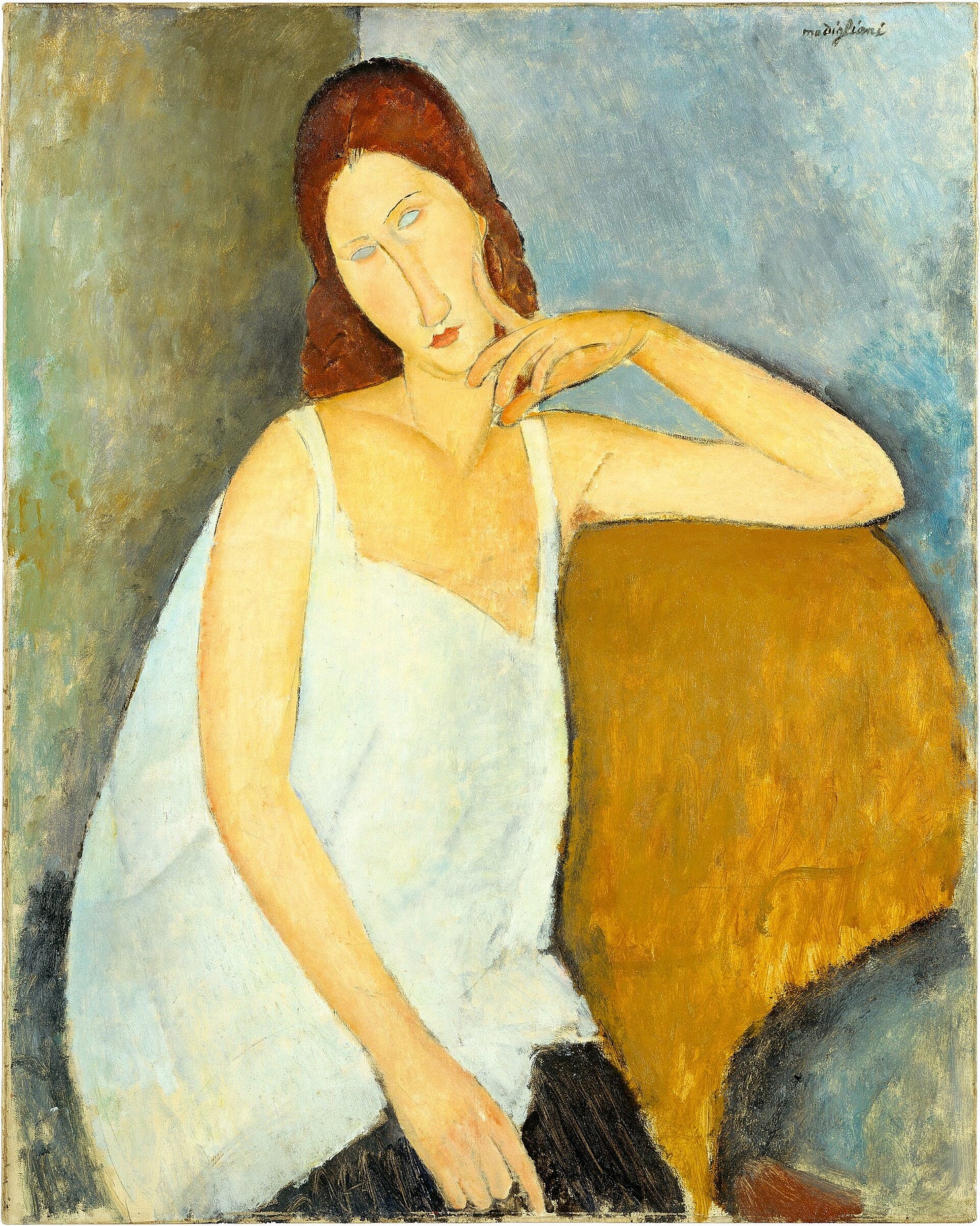 Amedeo Modigliani, Jeanne Hébuterne, 1919. The Metropolitan Museum of Art, New York. Amedeo Modigliani, Jeanne Hébuterne, 1919. The Metropolitan Museum of Art, New York.