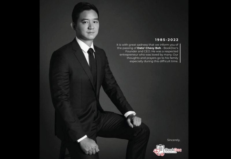 Chevy Beh, co-founder of healthcare app BookDoc, dies at 37