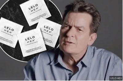 charlie sheen finally dons a condom charlie sheen finally dons a condom
