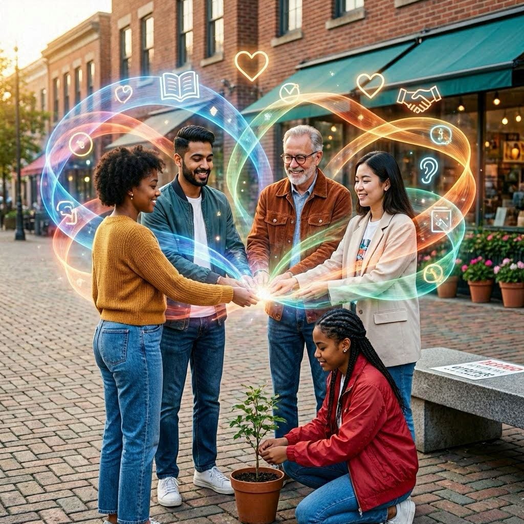 modren image of wokeness as a positive energy 