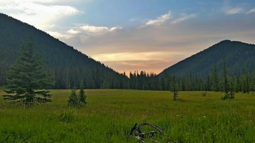 Evening in Hyalite