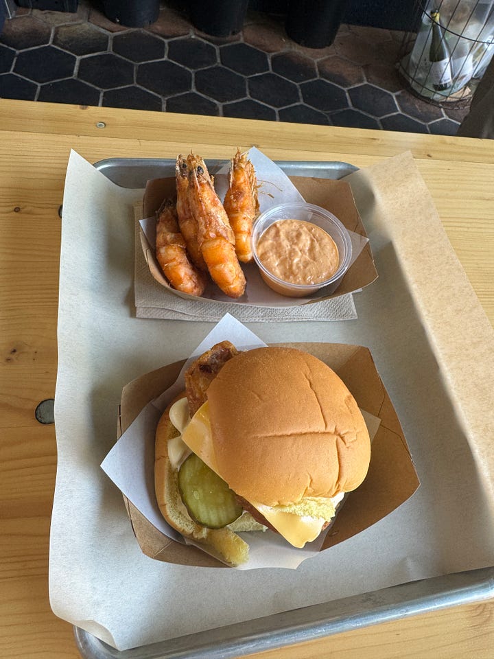 Little Fish Echo Park fish sandwich shrimp restaurant LA Los Angeles