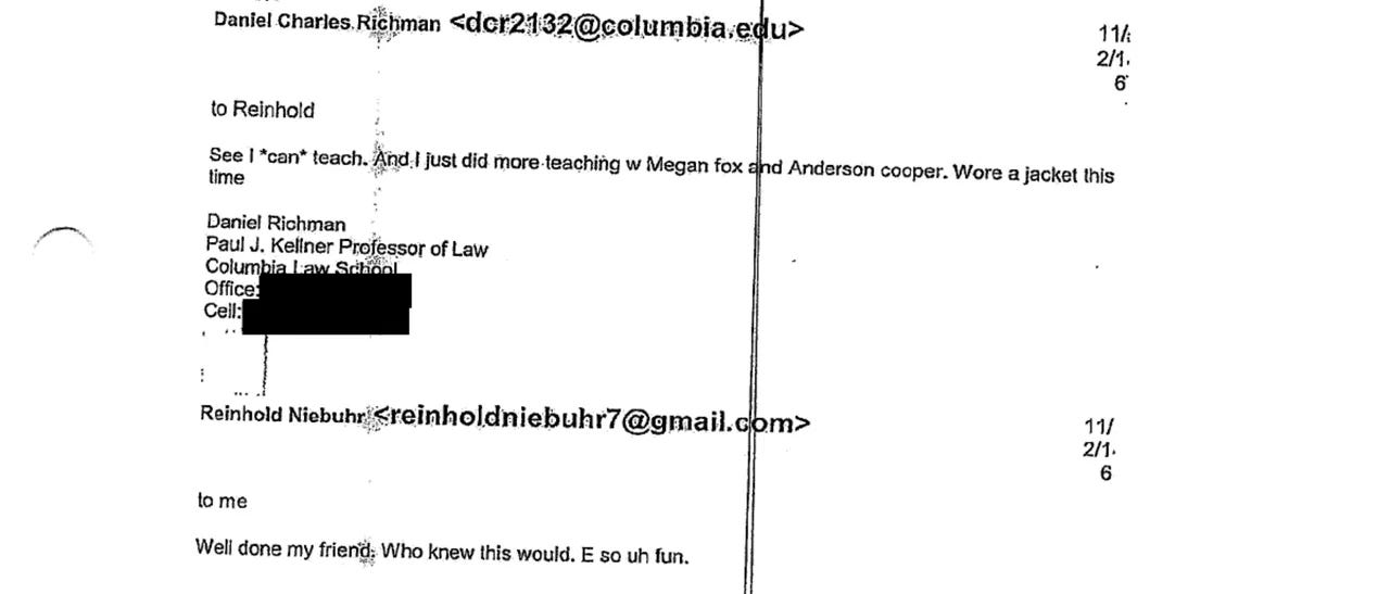 Comey Email Credit: Screenshot/DOJ/Courtlistener Comey Email Credit: Screenshot/DOJ/Courtlistener