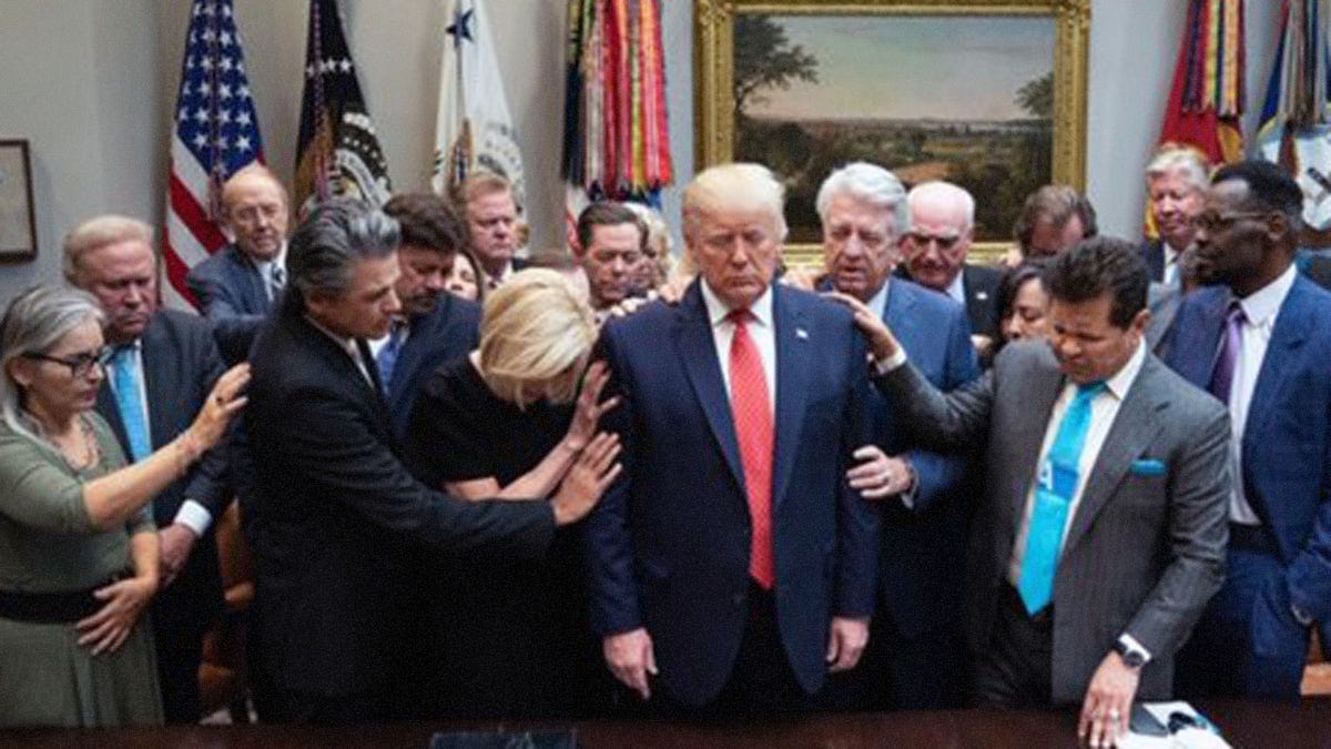 Evangelical leaders gather to pray for Trump at White House, blasting  impeachment effort | Fox News