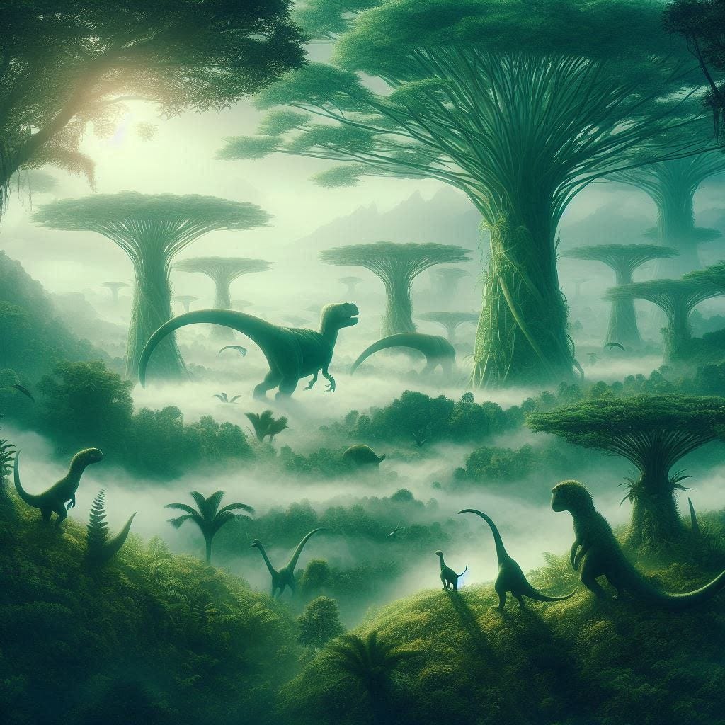 what the world would look like if the antediluvian water canopy returned