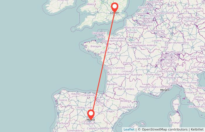 Madrid to London train | Gopili.co.uk