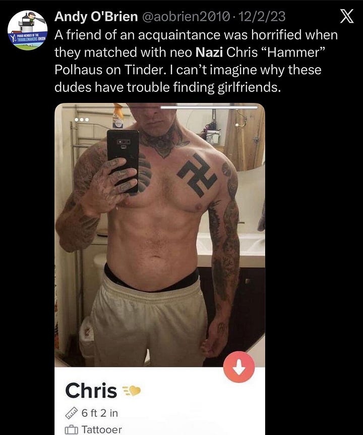 Graham Platner and Chris Polhaus nazi tattoos