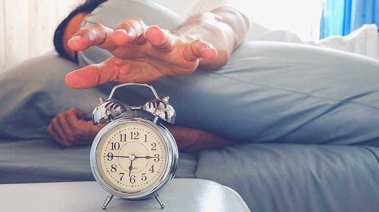 average bedtime irregular sleep