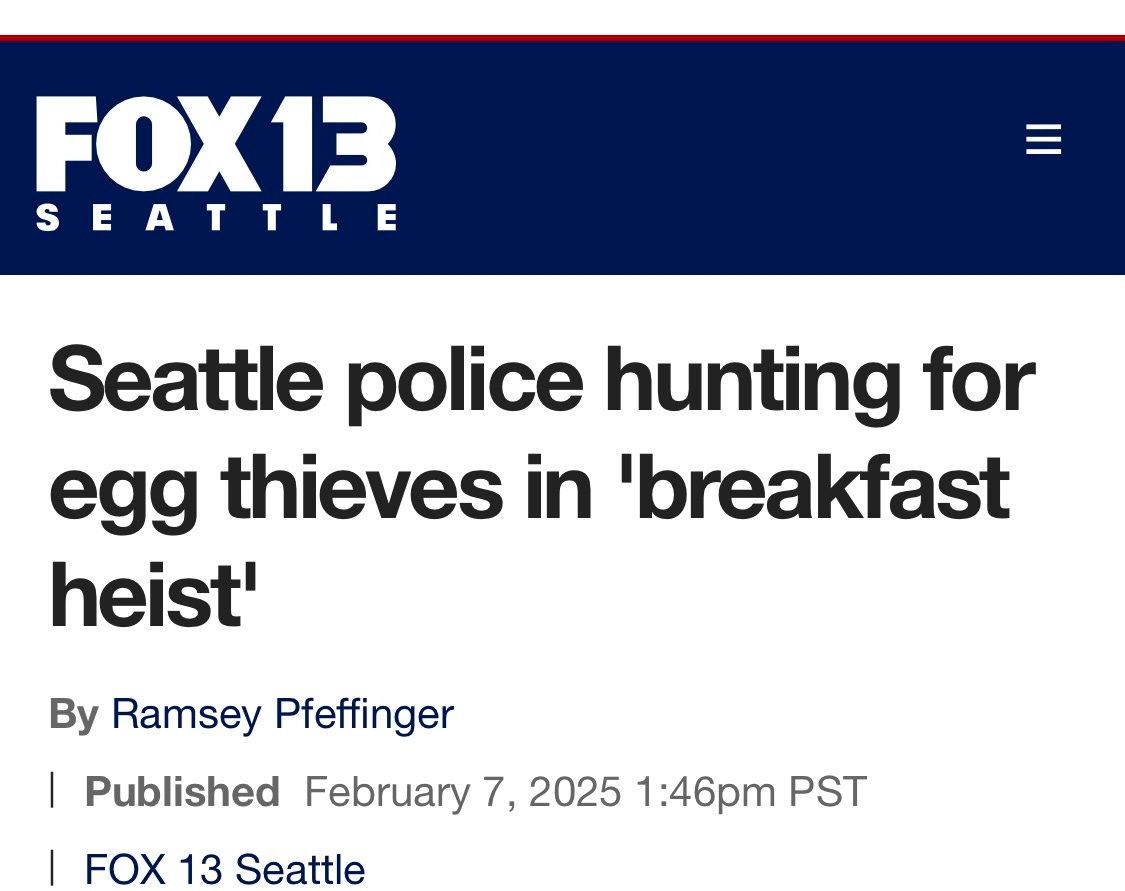 Seattle police hunting for Luna Park Cafe egg thieves